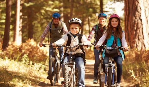 Family bike ride