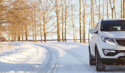 car in winter