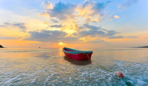 Boat in lake