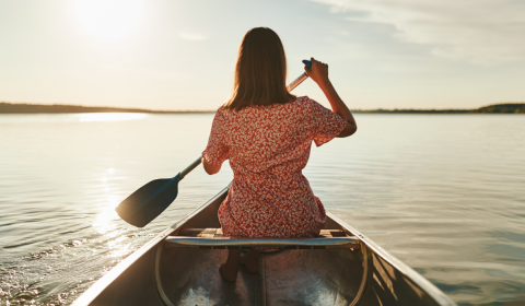 woman on boat