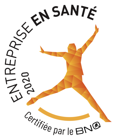 Logo BNQ Français: Entreprise en santé
