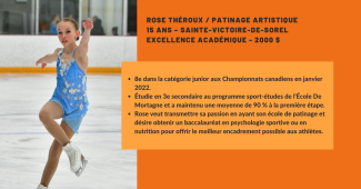 Rose Theroux profil étudiante athléte - boursière Lussier – FAEQ 