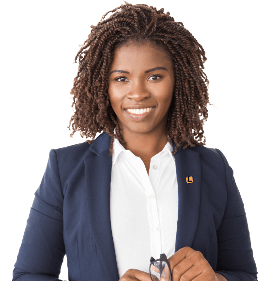 Young professional woman smiling